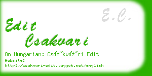 edit csakvari business card